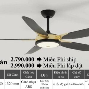 Quạt Trần Đèn Cao Cấp FL 5650