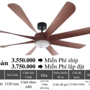 Quạt Trần Đèn Cao Cấp FL 5680